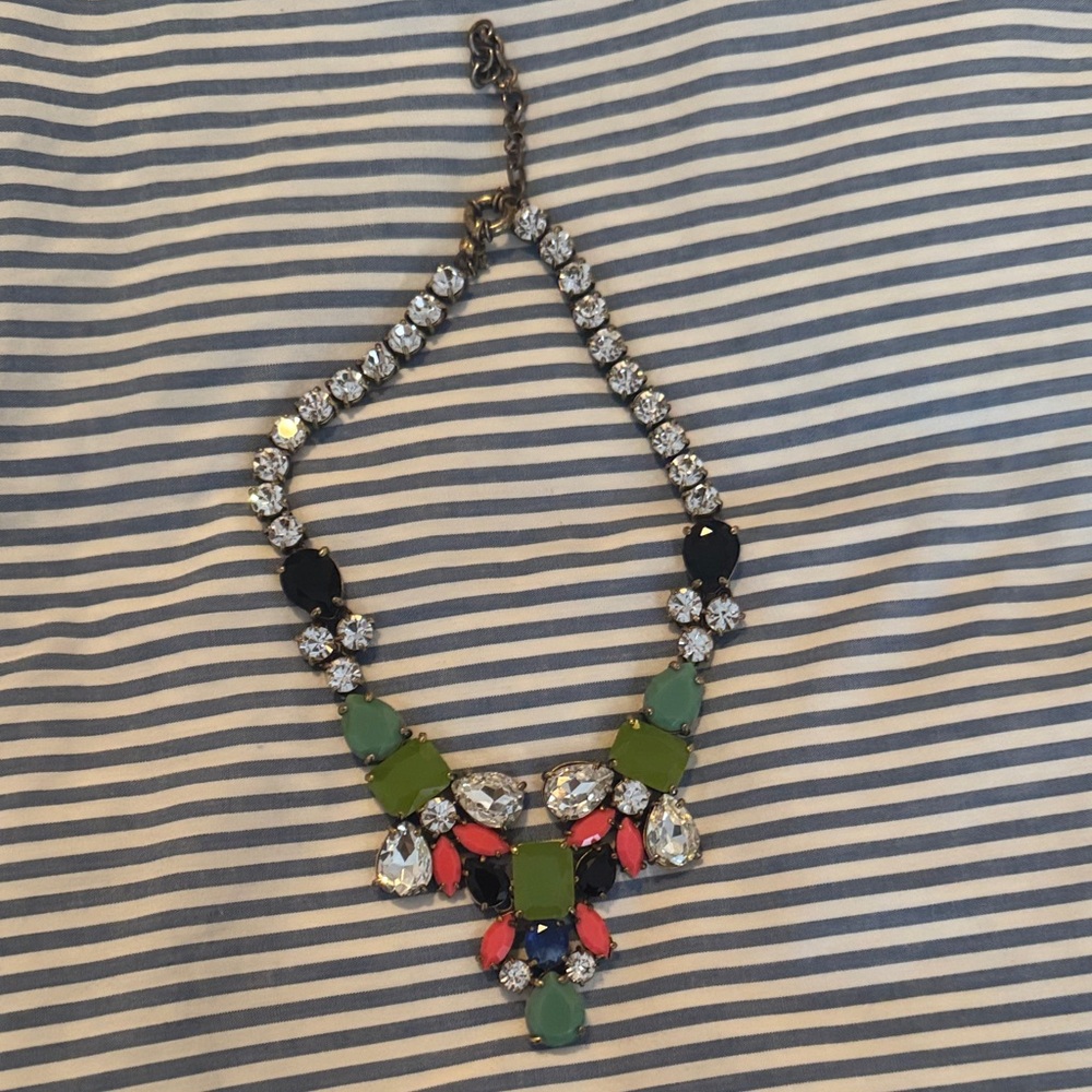 J. Crew Multicolor Gemstone Necklace